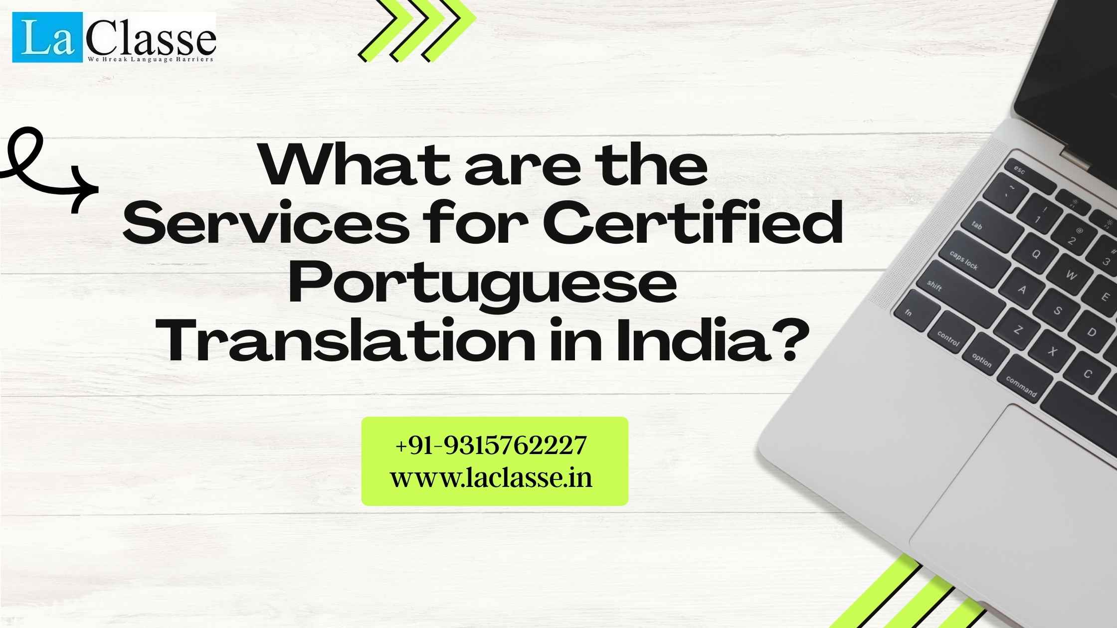 What are the Services for Certified Portuguese Translation in India?